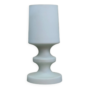 Lampe de table Ivan Jakes opaline blanche satiné 1960