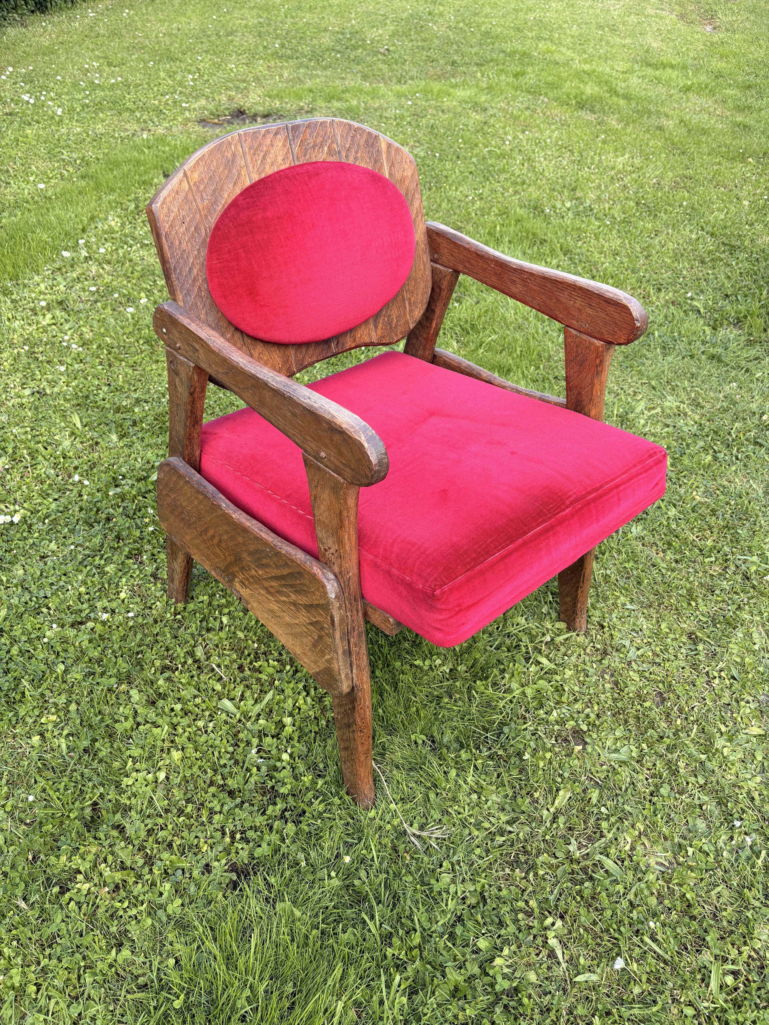 Oak armchair, unique piece