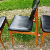 Series of 6 old Scandinavian design chairs