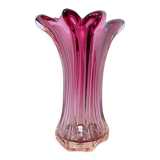 Pink vase of  Fratelli Toso - chambord