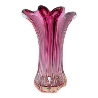 Vase rose de Fratelli Toso - chambord