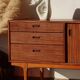 Enfilade vintage Nathan en teck (183cm) – style scandinave