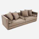Canapé malmo marron velour, design scandinave