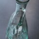 Old blown glass bottle