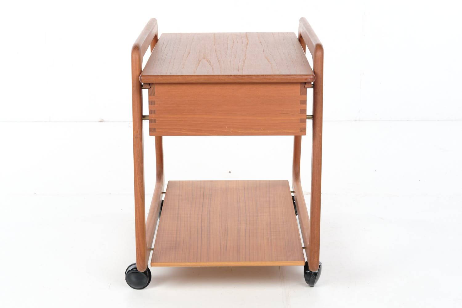 Chariot à couture Sika Mobler, teck, Danemark, vintage, années 1960