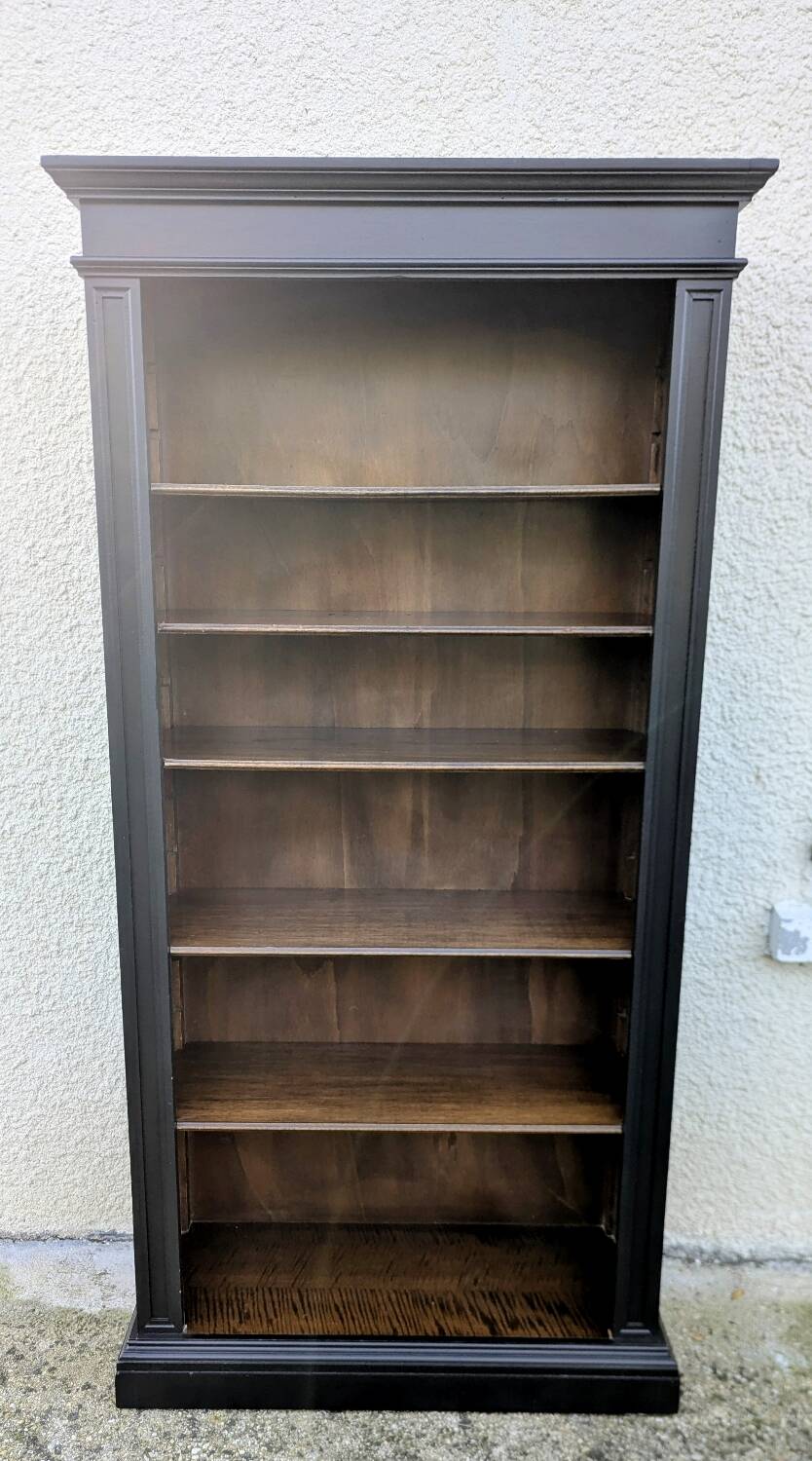 Open bookcase black 20th century
