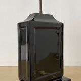 Vintage black ceramic lamp base 1980