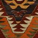 5x9 Dark Red & Cream Turkish Antique Kilim Rug, 150x271Cm