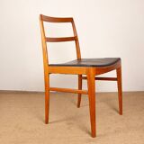 Set of 4 Danish teak and leather chairs, model 430, by Arne Vodder, 1960