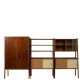 Mid-Century Hungarian Wall Shelf System, 1960s, Set of 3