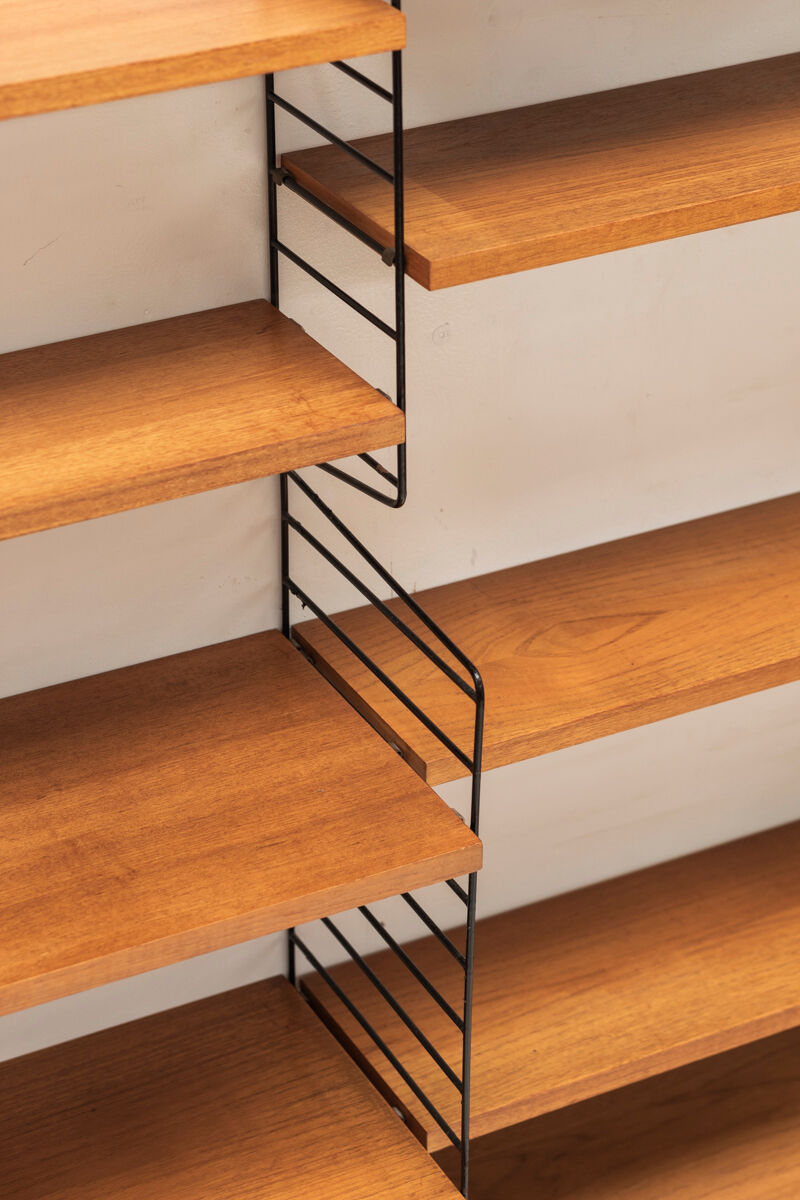 3-Piece wall unit by Nisse Strinning for String, Sweden, 1960s