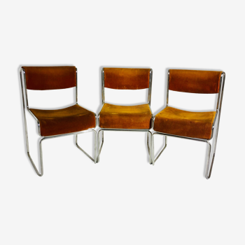 Suite of 3 Italian style chairs