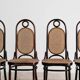 Dining set with 6 vintage chairs from the 1950s, Sautto & Liberale.
