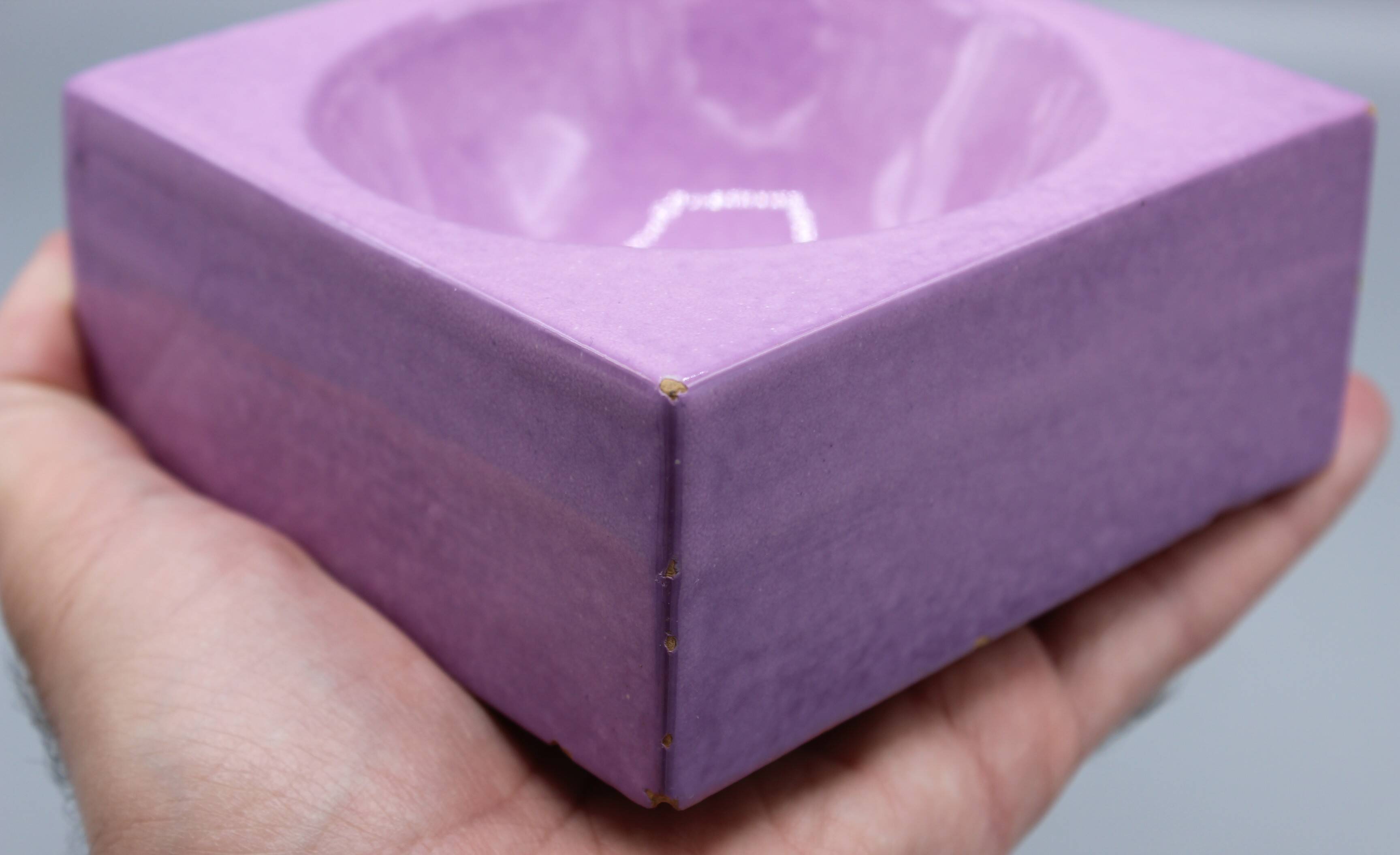 Beautiful ashtray pocket emptying modernist design italy vintage ceramic