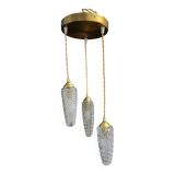 Vintage diamond point rocket suspension cascade globes