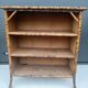 buffet antique en bambou et bois brûlé