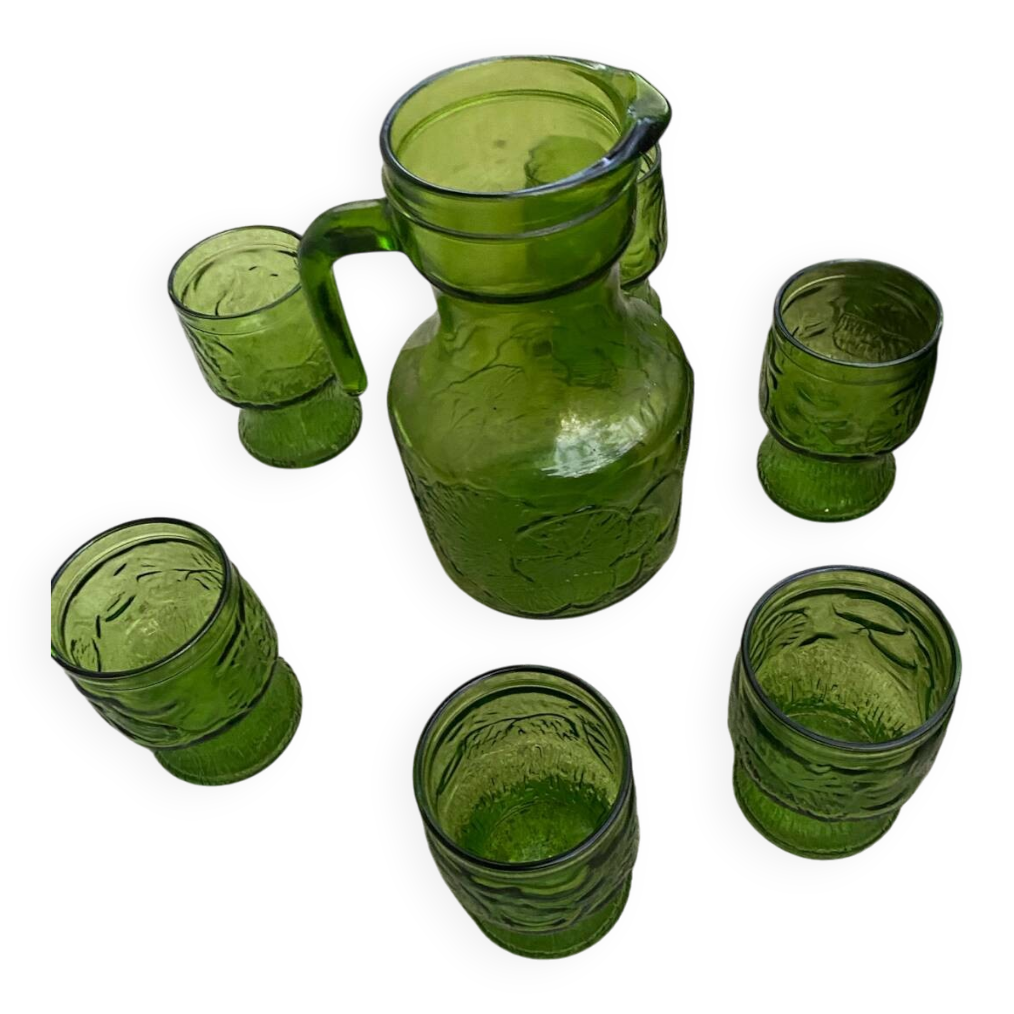 Vintage 60s Orange Service