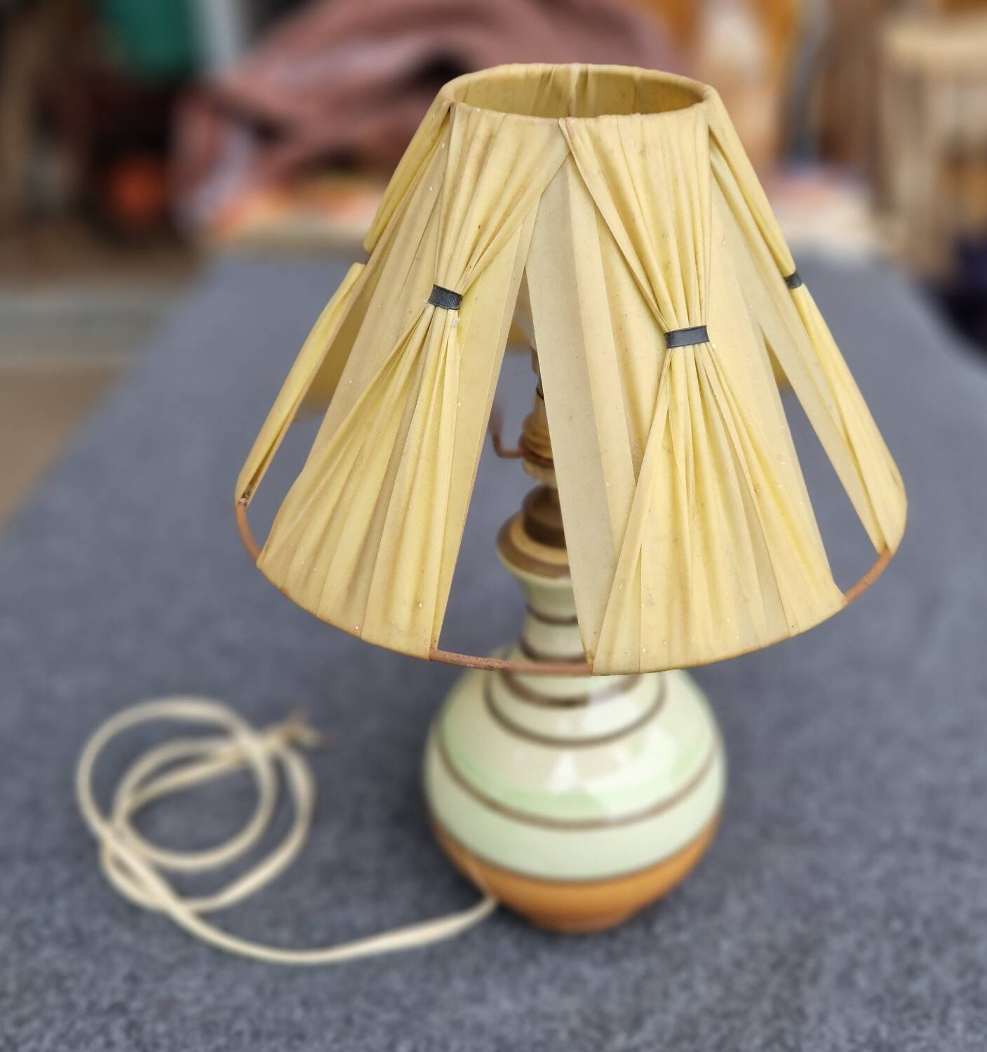 Vintage ceramic bedside lamp