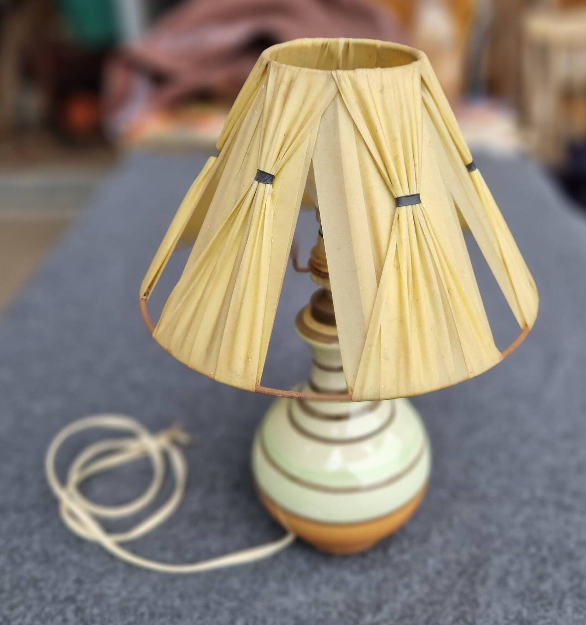 Vintage ceramic bedside lamp
