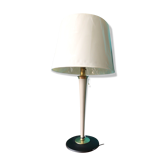 "Mazda" desk lamp in wood and brass France 1940