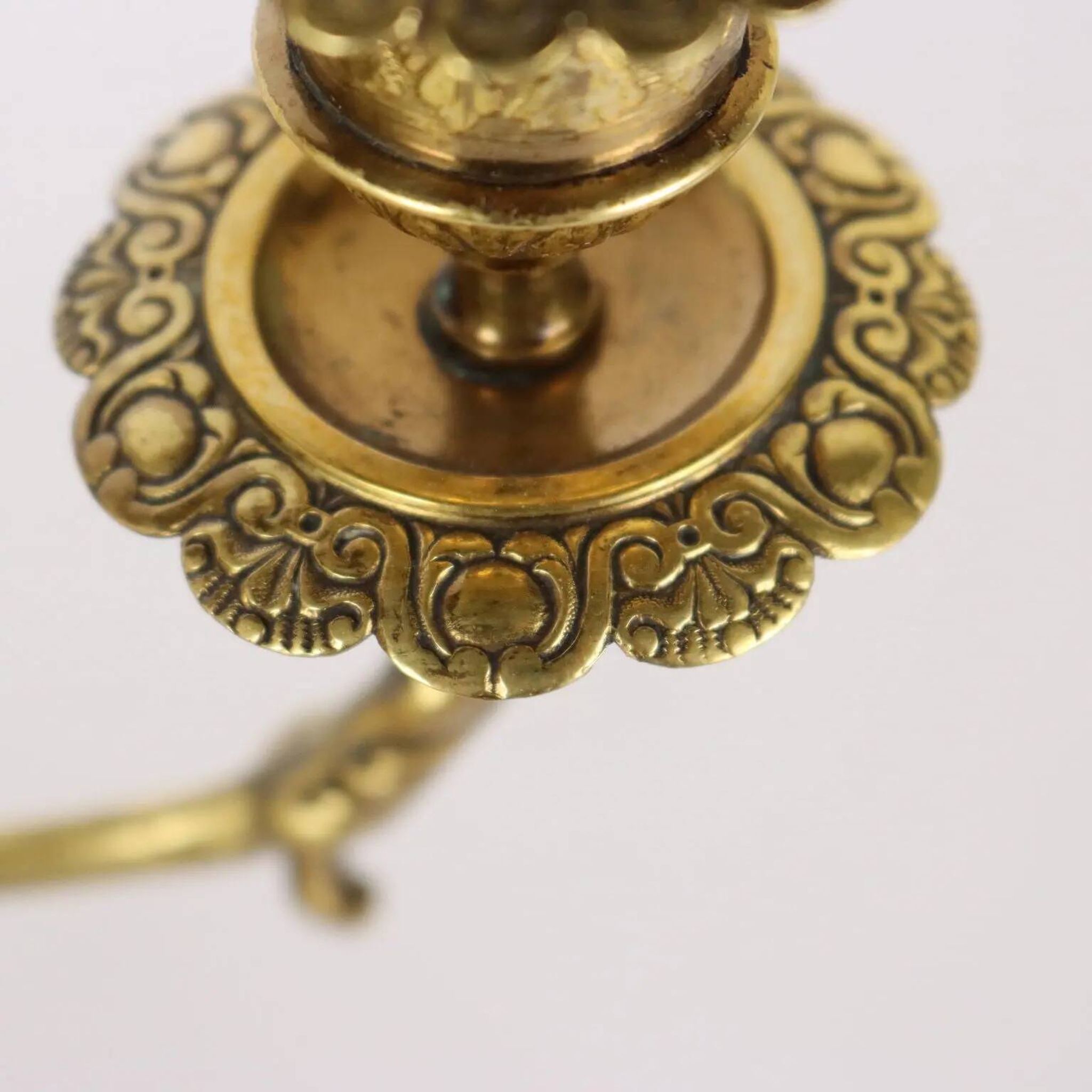 Miroir de toilette ancien en bronze, Europe, XIX-XX siècle