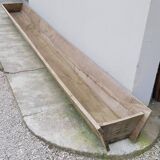 Old wooden trough Oak trough planter