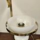 Vecchia Marina table lamp in opaline glass and brass, 1950.