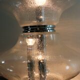 Sixties Italian design glass table lamp