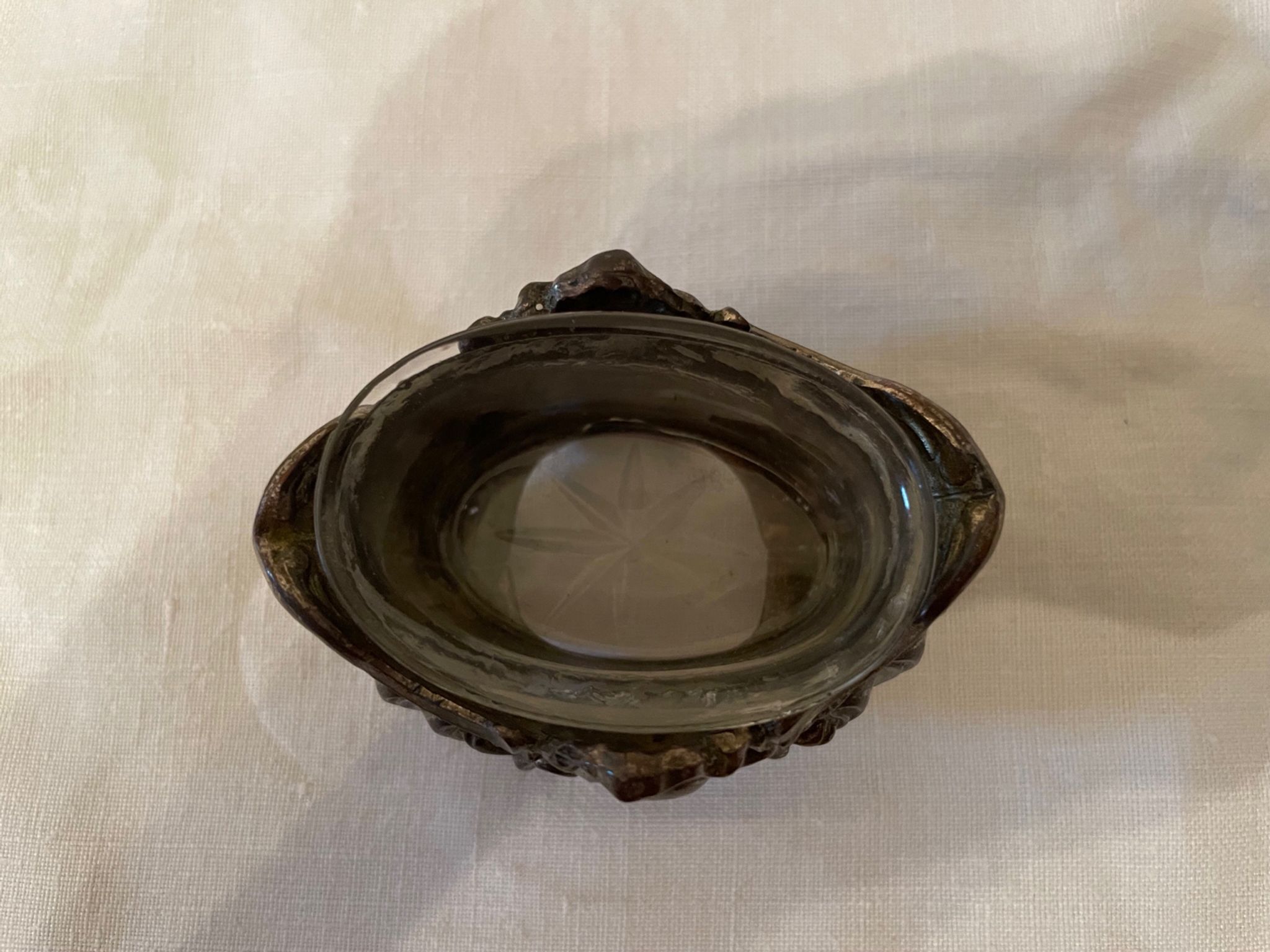 Salière métal argenté