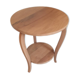 Solid walnut pedestal table