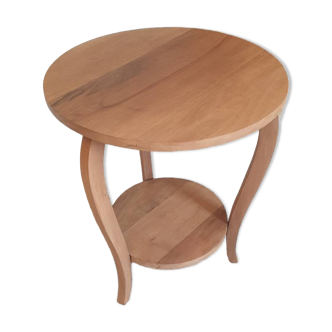 Solid walnut pedestal table