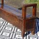 Oak solid wood storage bench