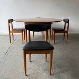 1960s Mid-Century dining table and dining chairs by Schreiber Furniture