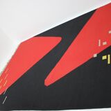 Abstract Design Geometric Carpet Kilim / Rug, 1960s