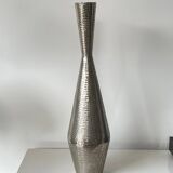 Large silver-clad diamond vase