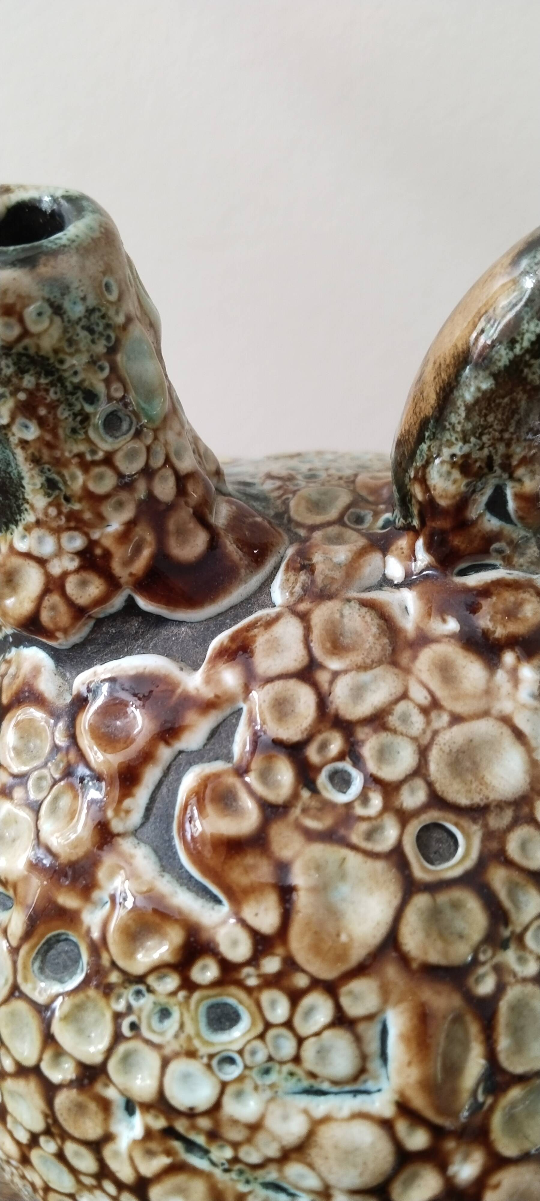 Honey ceramic jug or margoulette