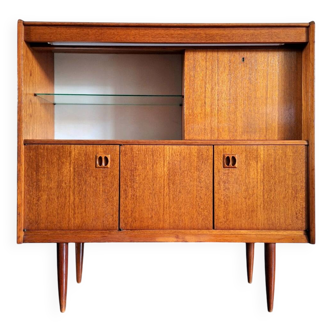 Vintage sideboard, antique bar cabinet, secretary bookcase