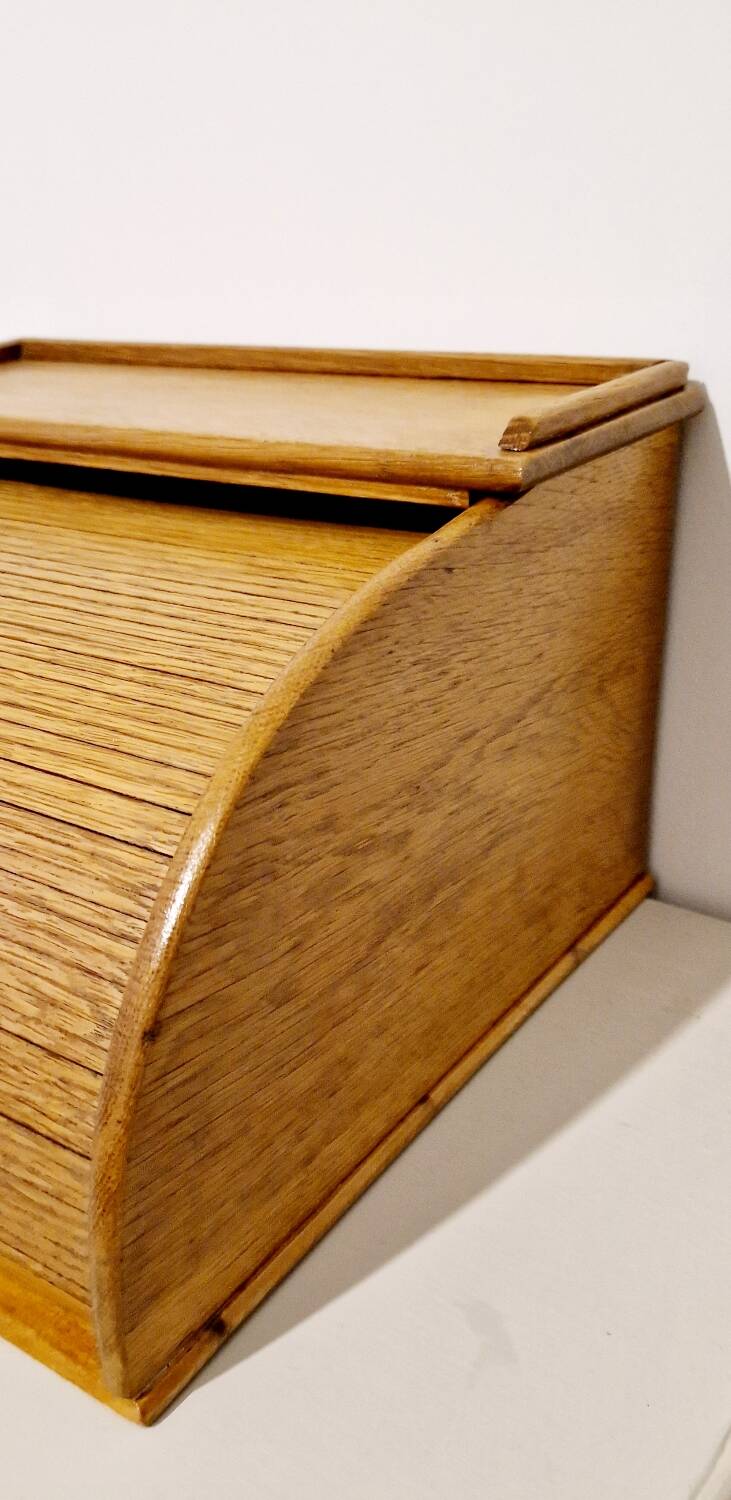 Old oak curtain storage file