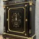 Superb support furniture Boulle era Napoleon III lacquered black around 1850
