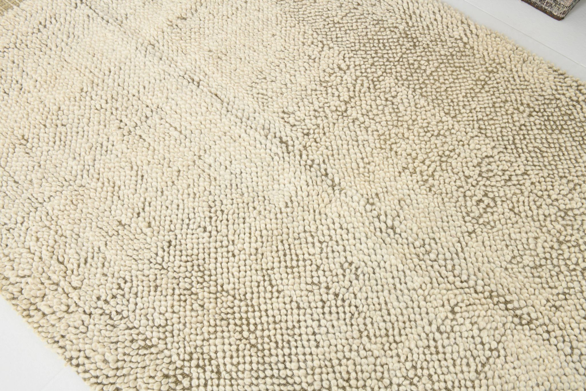 4x7 Army Green & Beige Modern Kilim Rug, 130x215Cm