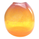 Hand-blown orange ball vase from L'Oca Nera (Italy)