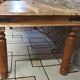 Large solid wood dining table
