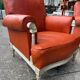 Pair of neoclassical bergère armchairs by Maison Jansen circa 1950.
