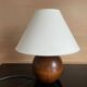 Lampe boule en bois