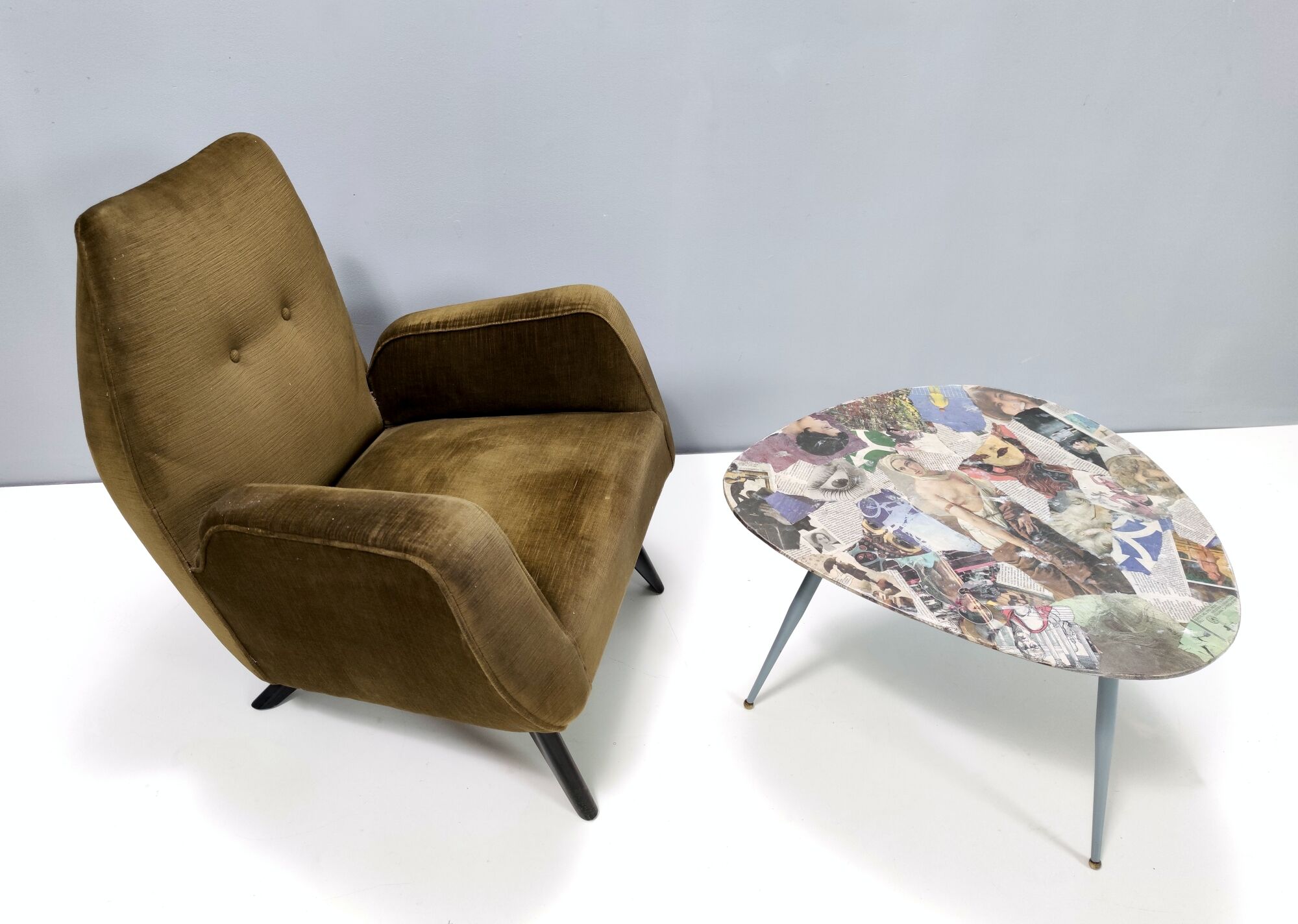 Triangular Wooden Coffee Table by Carmelo La Gaipa, Italy 2018