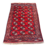 Tapis Boukhara Pakistanais en laine rouge fait main