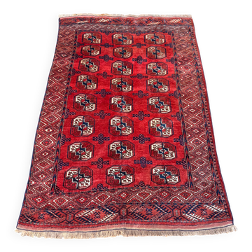 Pakistani Bukhara Carpet 152x118 Wool Mori Handcrafted Red Oriental