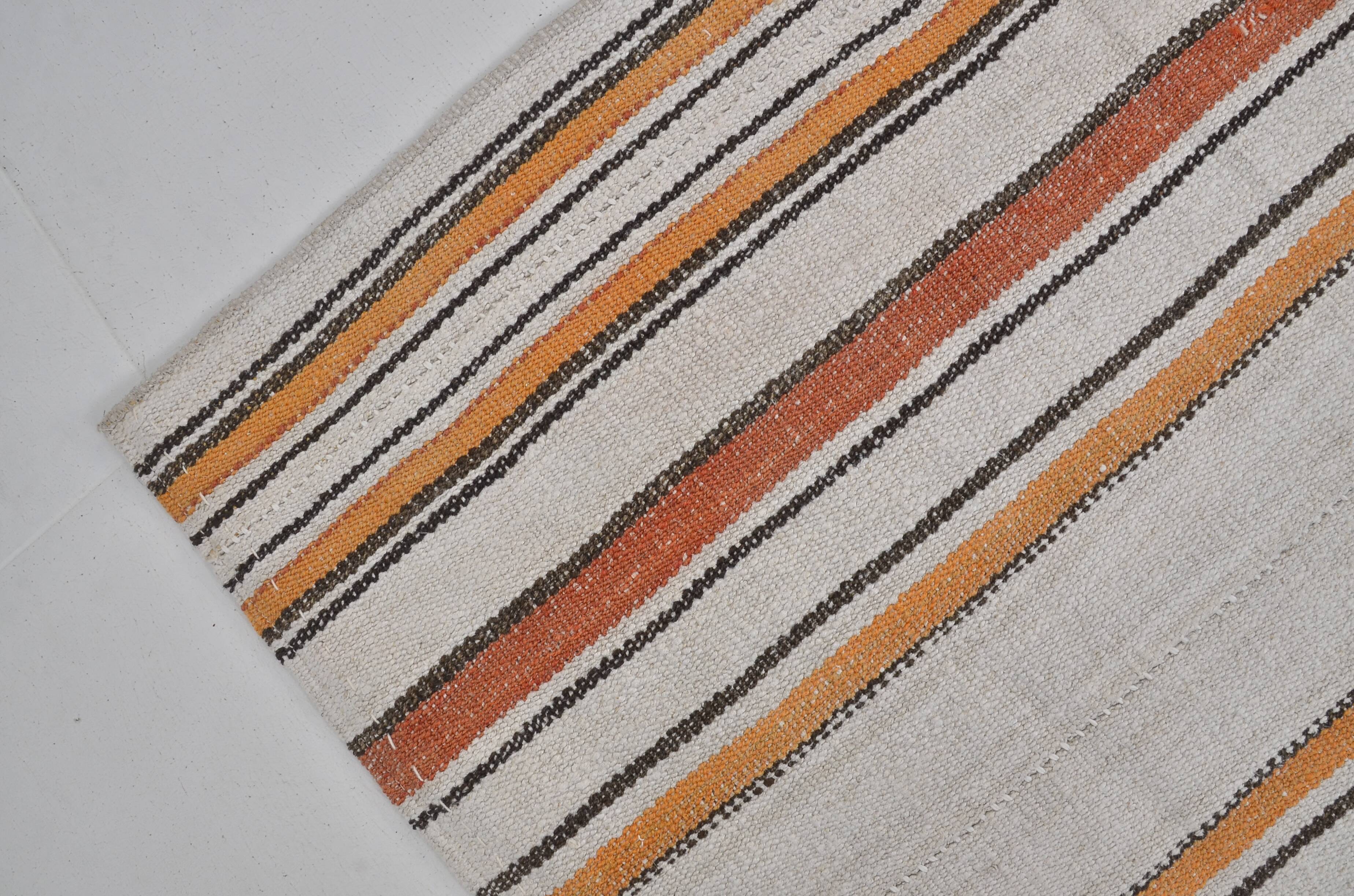 Extra Long Hemp Kilim Runner sku3798