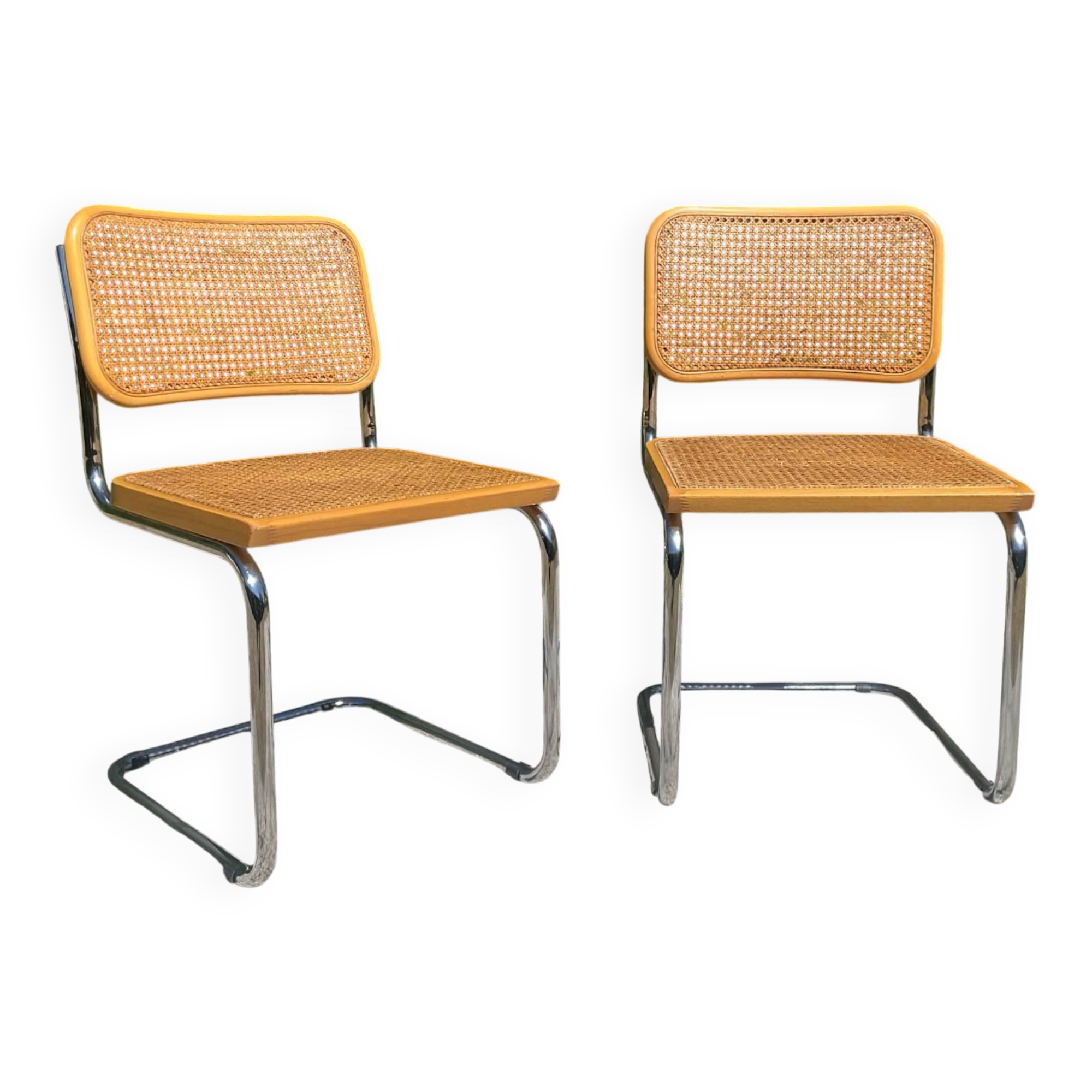 Paire de chaises Marcel Breuer Cesca B32