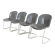 Ensemble de 4 chaises de salle à manger par Gastone Rinaldi pour Thema Italie